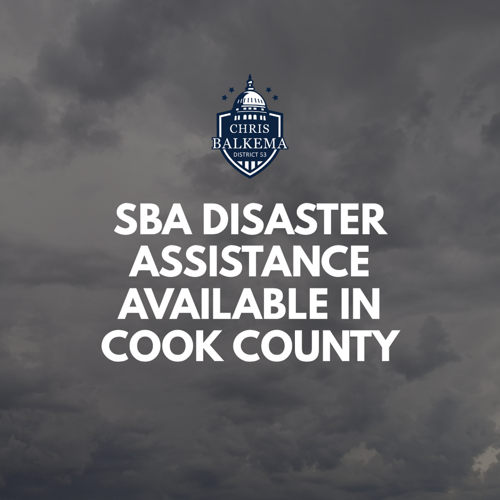 Graphic for SBA Disaster Assistance Available in Cook County