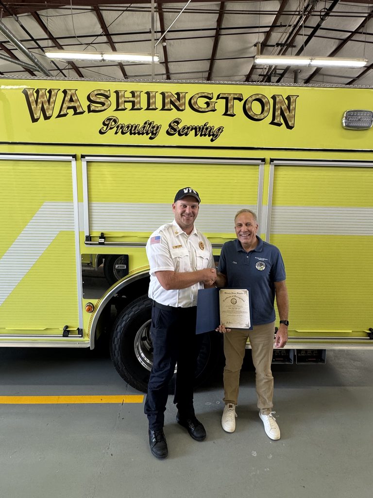 Recognizing Washington Fire Chief Tyler Gee