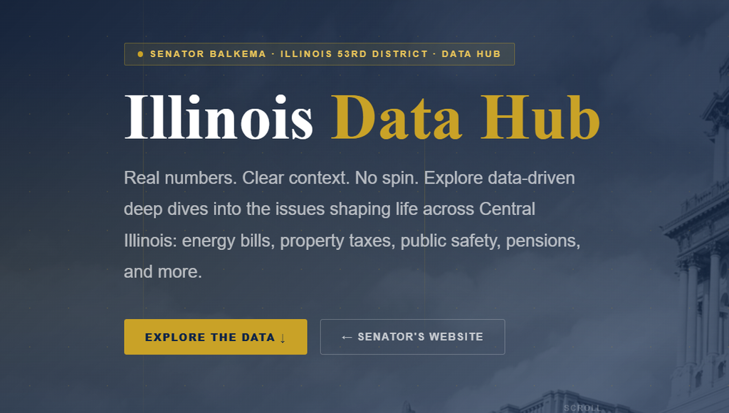 Explore the New Illinois Data Hub Graphic